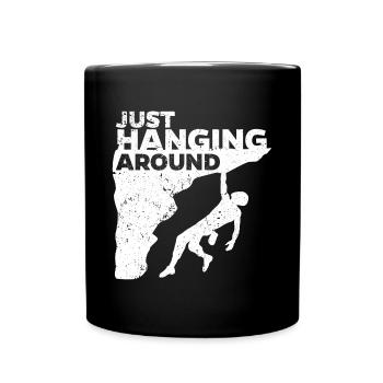 Rock climbing Mountaineering Boulder climbing Funny - Full Colour Mug - black - Front