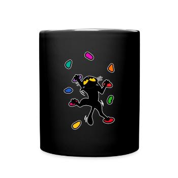 Boulder chat chat escalade escalade Escalade Drôle - Mug uni - noir - Devant