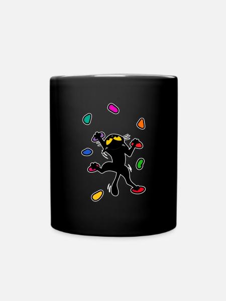 Boulder chat chat escalade escalade Escalade Drôle - Mug uni - noir