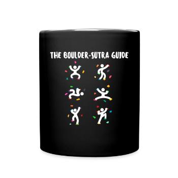 Boulder Drôle Drôle Humorvoll escalade paroi rocheuse - Mug uni - noir - Devant