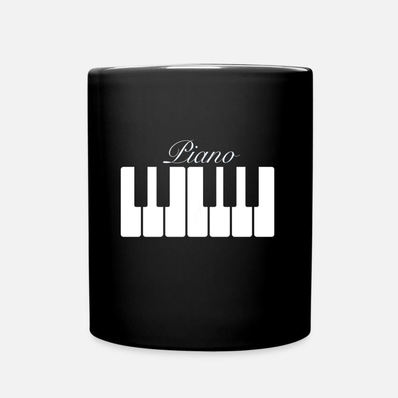 Piano Klavier Musik Klassik - Tasse einfarbig - Schwarz