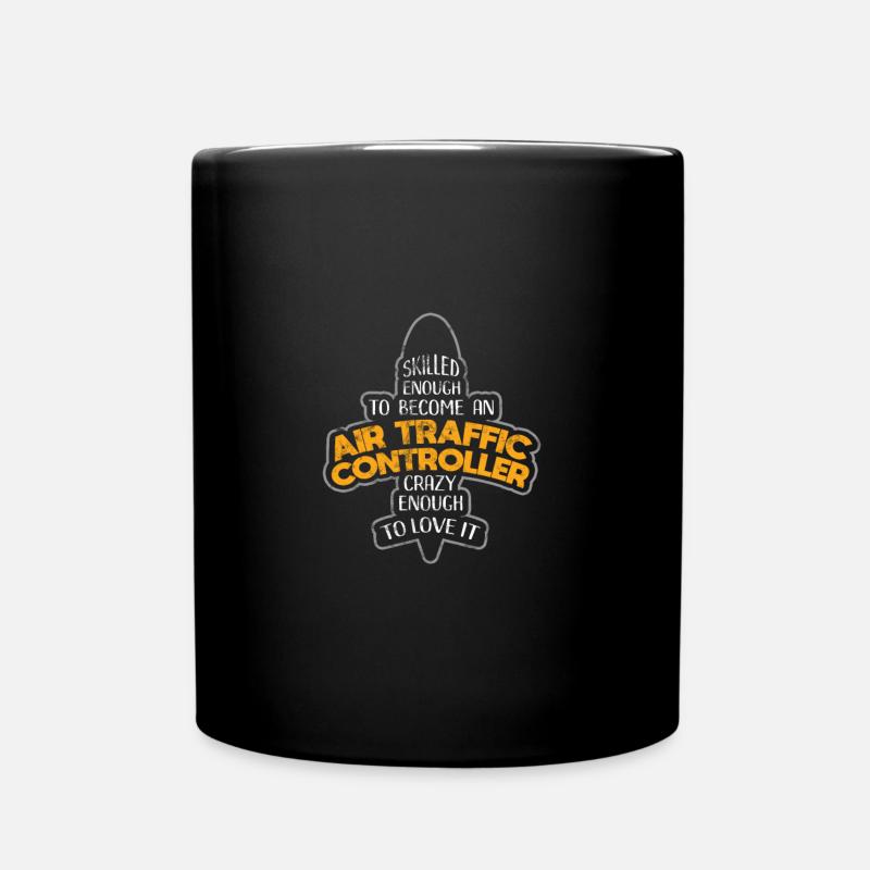 Fluglotse Air Traffic Controller - ATC Luftverkehr - Tasse einfarbig - Schwarz