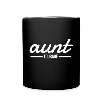 Aunt Tourage - Tasse einfarbig - Schwarz - Vorne