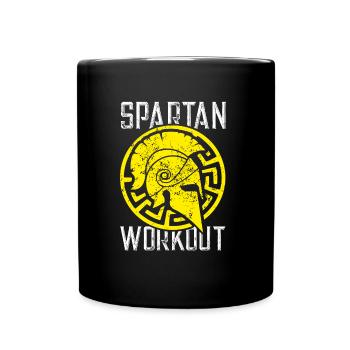 entraînement spartiate - Mug uni - noir - Devant