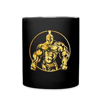 logo or spartiate - Mug uni - noir - Devant