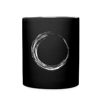 Circle Design Variant Nouveau Weß - Mug uni - noir - Devant