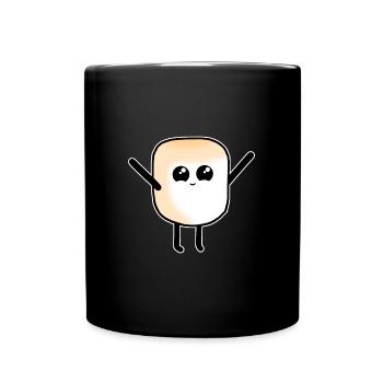 Guimauve mignon bonbon fille enfant - Mug uni - noir - Devant