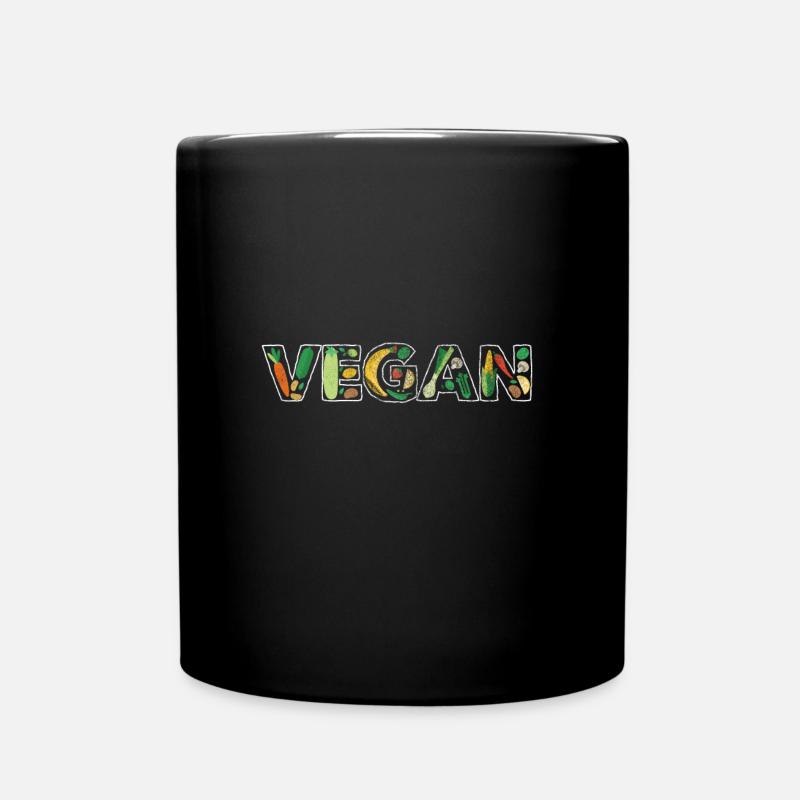 Vegan - Full Colour Mug - black