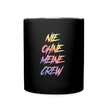 never colorful without my crew - Full Colour Mug - black - Front