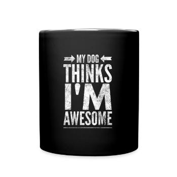 Dog Awesome Dog Propriétaire de chien - Mug uni - noir - Devant