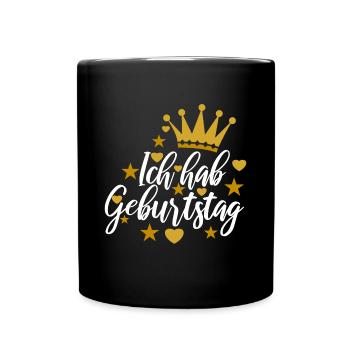 Happy Birthday Birthday Sayings - Full Colour Mug - black - Front