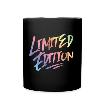limited edition colorful - Full Colour Mug - black - Front