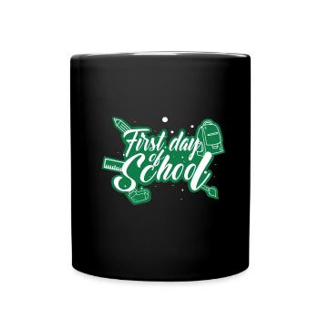 Scolarisation - premier jour d'école - Mug uni - noir - Devant