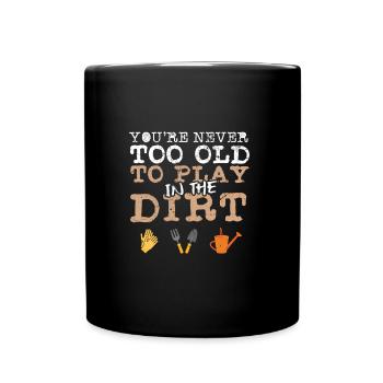 jardinier - Mug uni - noir - Devant