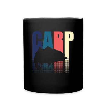 Pêcheur de pêcheur de carpe rétro - Mug uni - noir - Devant