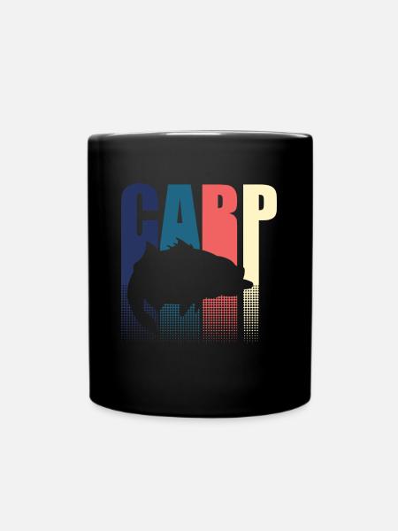 Pêcheur de pêcheur de carpe rétro - Mug uni - noir