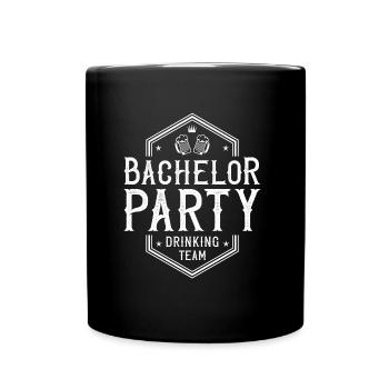 bachelor party drinking team - Full Colour Mug - black - Front