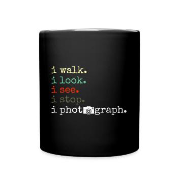 Photographie photographie appareil photo - Mug uni - noir - Devant