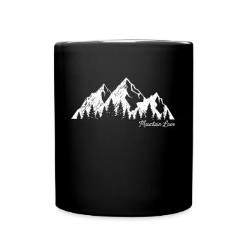 Outdoor mountains love - Full Colour Mug - black - Front