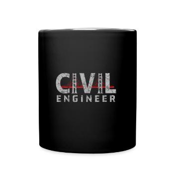 Civil Engineer Civil Engineer Building Engineer - Full Colour Mug - black - Front