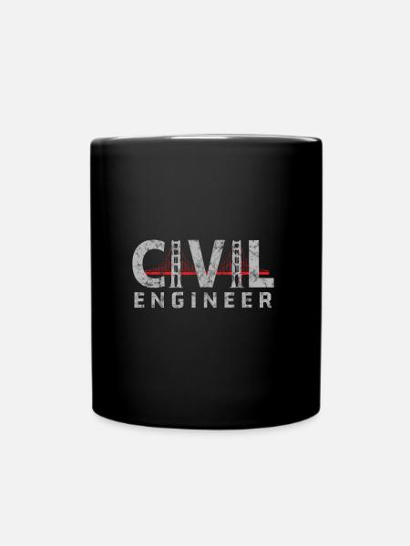 Civil Engineer Civil Engineer Building Engineer - Full Colour Mug - black