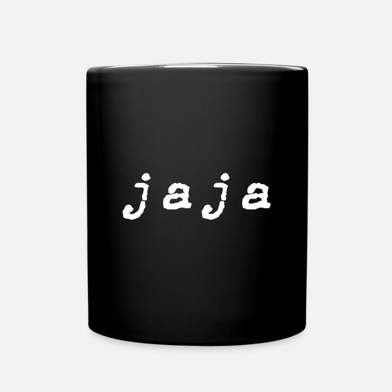 jaja - Tasse einfarbig - Schwarz