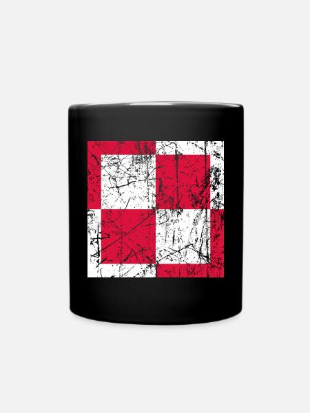 Fliegerabzeichen Polen Luftwaffe Roundel Polen - Tasse einfarbig - Schwarz