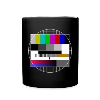 TEST PHOTO | Chemise rétro | Années 80 et 90 - Mug uni - noir - Devant