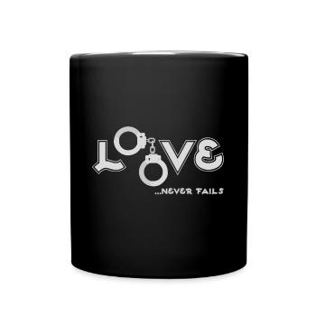 Dear handcuffs - Full Colour Mug - black - Front