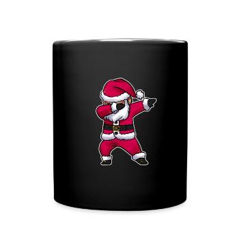 Noël Père Noël Nicolas cool dabbing - Mug uni - noir - Devant