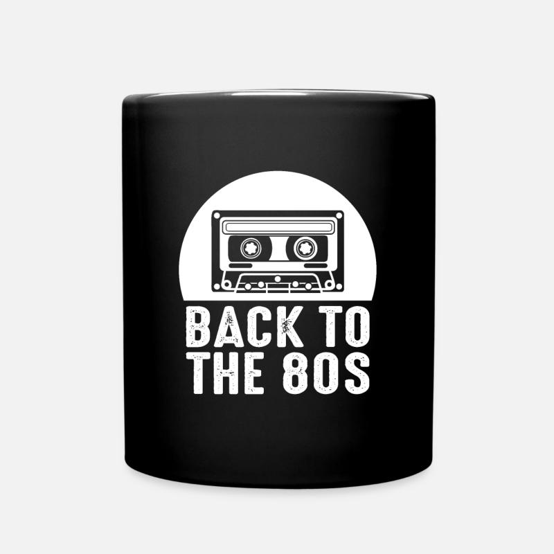 80er Jahre - Tasse einfarbig - Schwarz