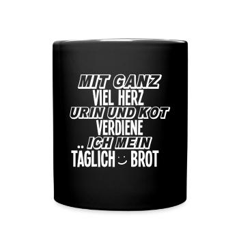 Altenpfleger Pflegefachkraft - Tasse einfarbig - Schwarz - Vorne