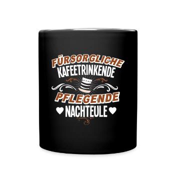 Altenpflegerin Kaffee - Tasse einfarbig - Schwarz - Vorne