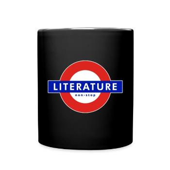 littérature - lecture continue - Mug uni - noir - Devant