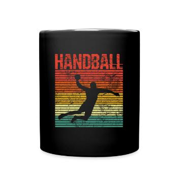 HANDBALL handball player sport silhouette - Mug uni - noir - Devant