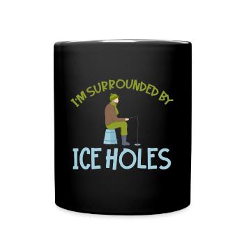 Pêche sur glace pêche sur la pêche pêcheur sur glace - Mug uni - noir - Devant