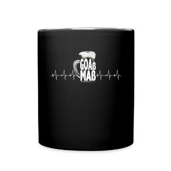 goassherzschlag - Tasse einfarbig - Schwarz - Vorne