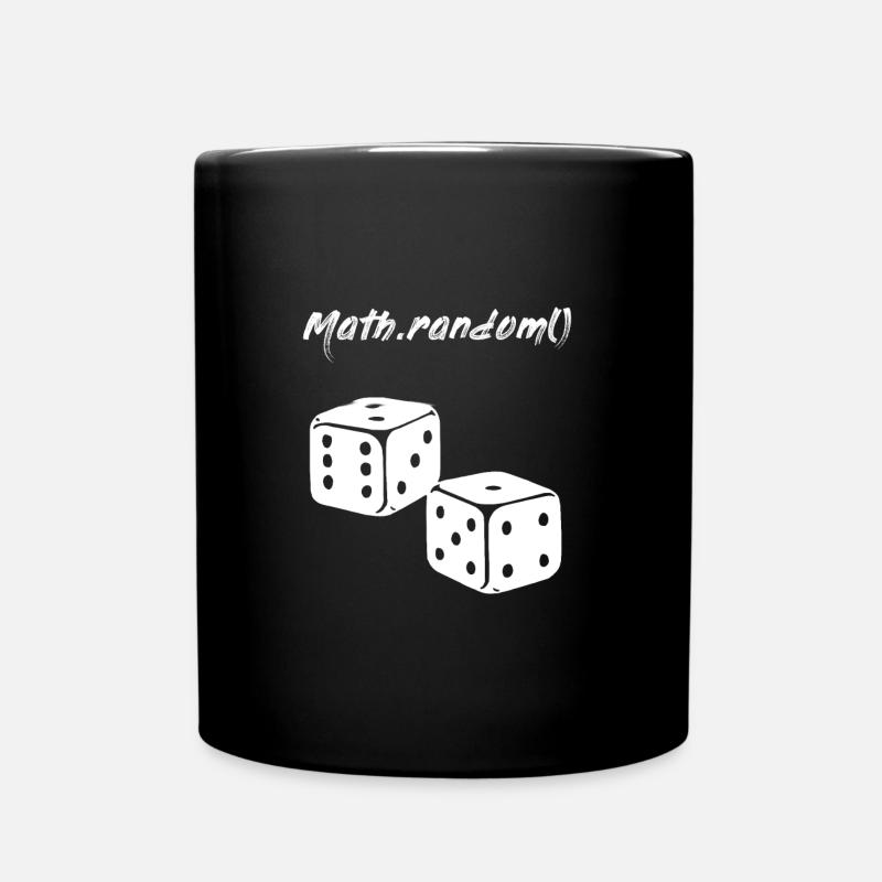 Zufall Math.random() Würfel Programmierer - Tasse einfarbig - Schwarz