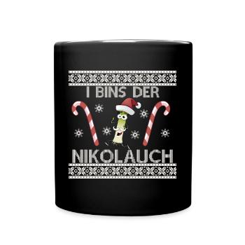 Motif amusant du Père Noël pour l’ de Noël - Mug uni - noir - Devant