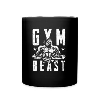 gorilla gym beast - Full Colour Mug - black - Front