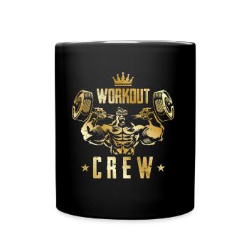 équipe d'entraînement gorille or - Mug uni - noir - Devant