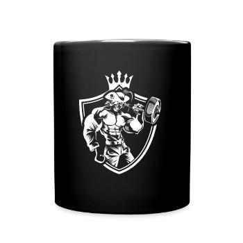 Poids des armoiries des pirates - Mug uni - noir - Devant