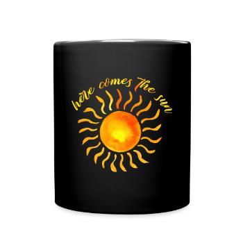 Sonne Sommer Spirituell Spruch - Tasse einfarbig - Schwarz - Vorne