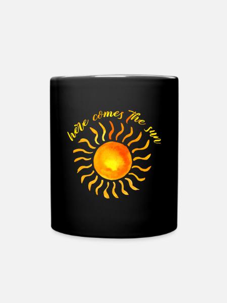 Sun Summer Spiritual Saying - Full Colour Mug - black