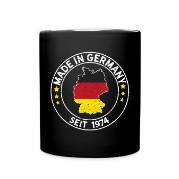 Made In Germany Seit 1974 Geburtstagsgeschenkidee - Tasse einfarbig - Schwarz - Vorne