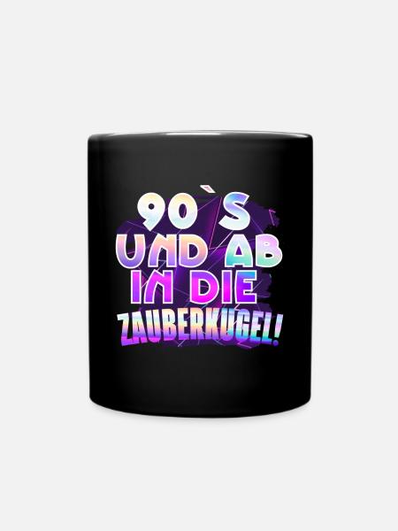 90 s Retro Vintage 1990 - Tasse einfarbig - Schwarz