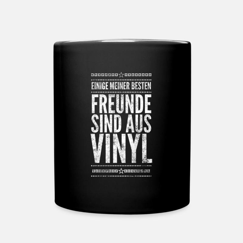 DJ Deejay Musik Techno Music Turntable Geschenk - Tasse einfarbig - Schwarz