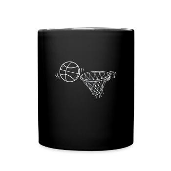 Basketball basket ball sport - Full Colour Mug - black - Front