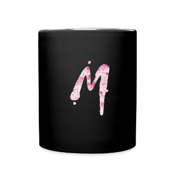 m - Tasse einfarbig - Schwarz - Vorne