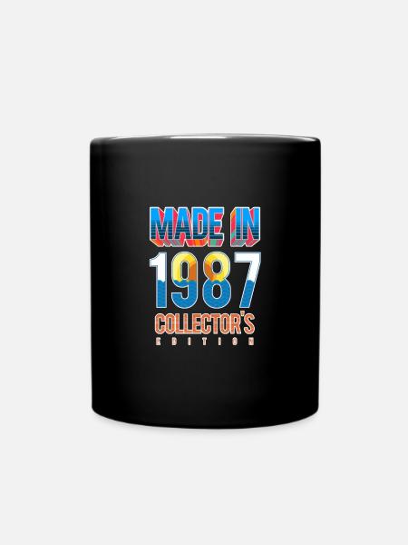 1987 - Tasse einfarbig - Schwarz